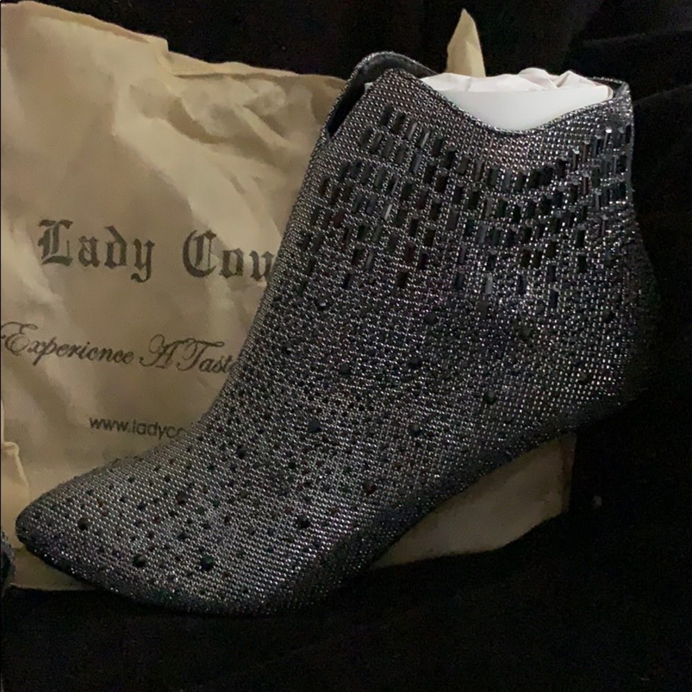 Sequin ankle boots by Lady Couture